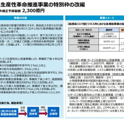 【2021年】持続化補助金コロナ型が新特別枠で復活